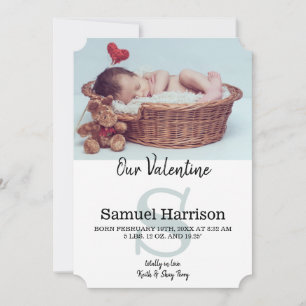 Notre Valentine Février Faire-part bébé