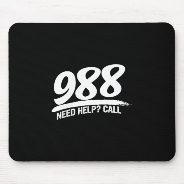 Notruf 988 mousepad (Vorne)