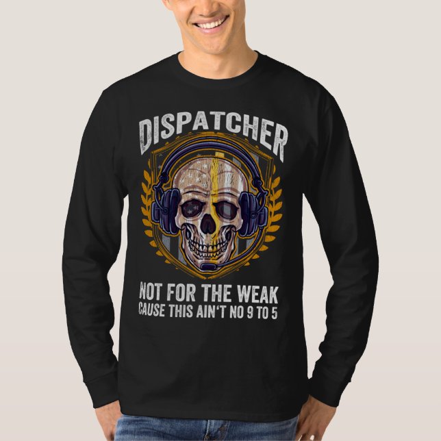 Notruf-Leitstellen-Operator Notfall-Disposition No T-Shirt (Vorderseite)