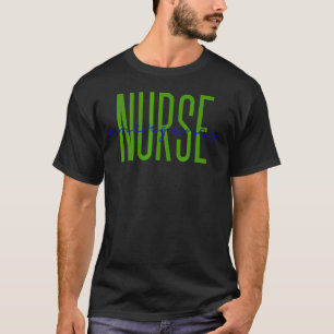 Notruf-Leopard-Druck, Krankenpflege T-Shirt