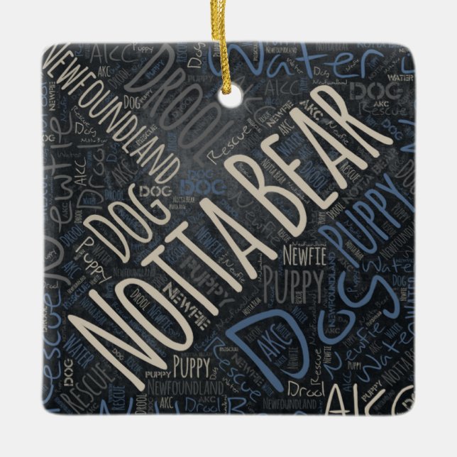Notta Bear Keramik Ornament (Vorderseite)