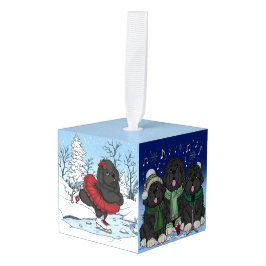 Notta Bear Newfundlands Winter Wonderland Würfelornament