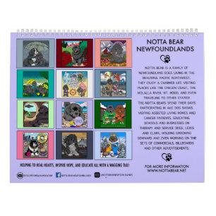 Notta Bears Staatshund von Oregon: Der Neufundländ Kalender
