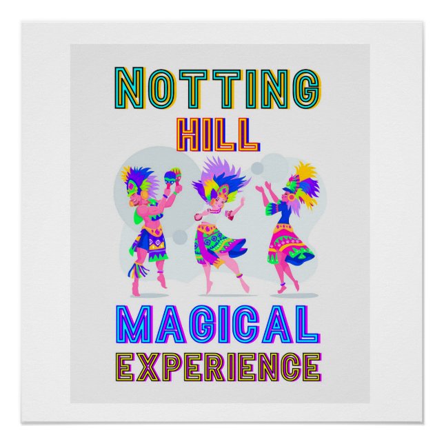Notting Hill Carnival London England African Dance Poster (Vorderseite)