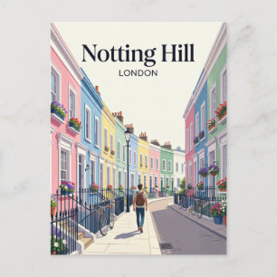 Notting Hill Street Vereinigtes Königreich Postkarte