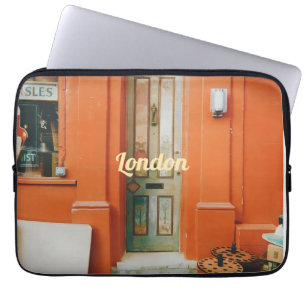 Notting Hill Türschwelle, London, UK Flaschenöffne Laptopschutzhülle