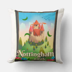 Nottingham Castle Reiseplakat Kissen