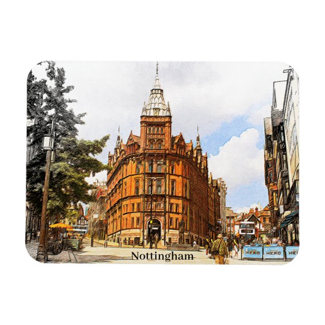 Nottingham England Magnet (Horizontal)