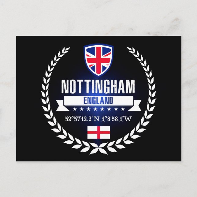Nottingham Postkarte (Vorderseite)