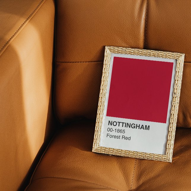 Nottingham Red Forest - White Border Poster (Von Creator hochgeladen)