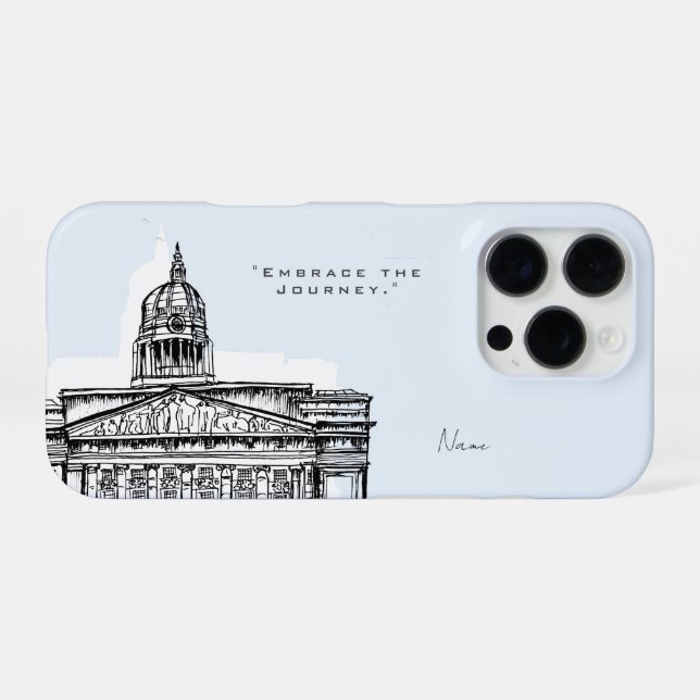 Nottingham Tone Sketch iPhone Case iPhone 16 Pro Hülle (Rückseite (Horizontal))