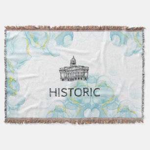 Nottingham Tone Watercolor Blanket Decke