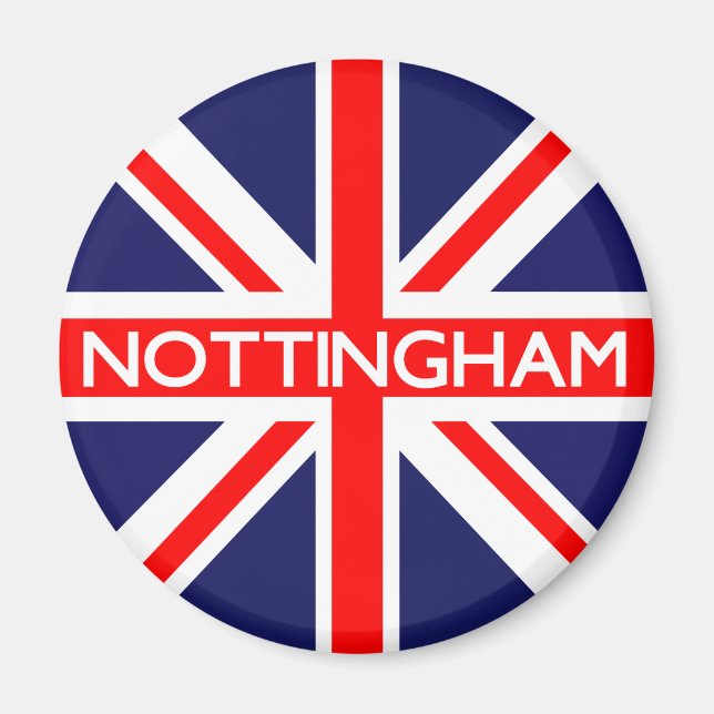Nottingham UK Flag Magnet (Vorne)
