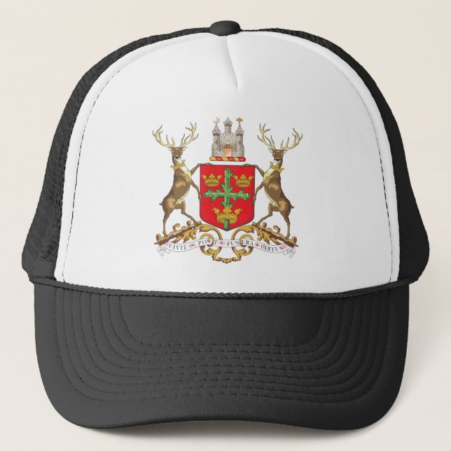 Nottingham-Wappen Truckerkappe (Vorderseite)