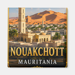 Nouakchott Wüstenküste und saharischer Geist Magnet