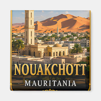 Nouakchott Wüstenküste und saharischer Geist Magnet