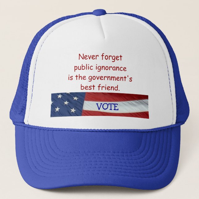 N'oubliez jamais le Casquette de l'ignorance publi (Devant)