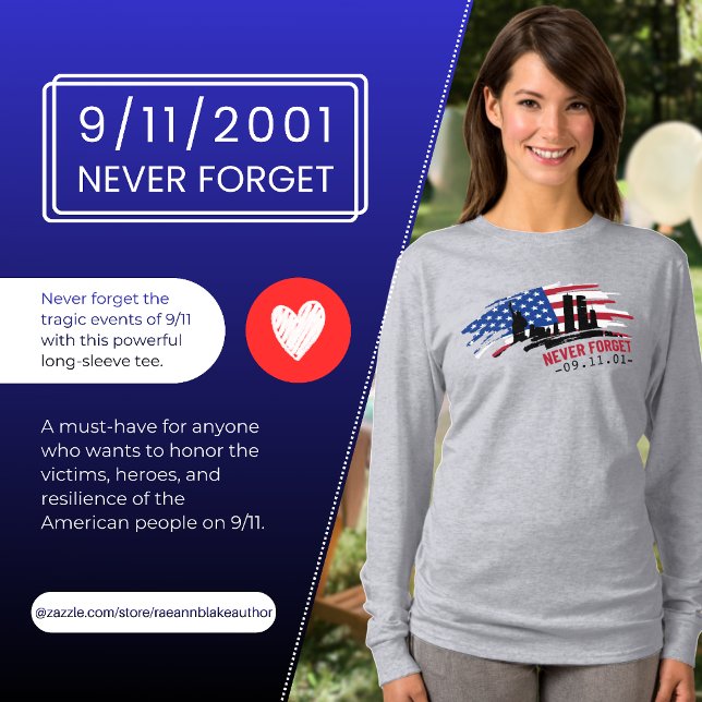 N'oubliez jamais le T-shirt 9/11 (Créateur téléchargé)