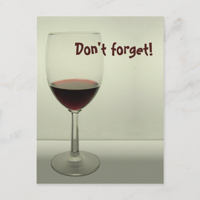 N'oubliez pas - Carte postale (Devant)