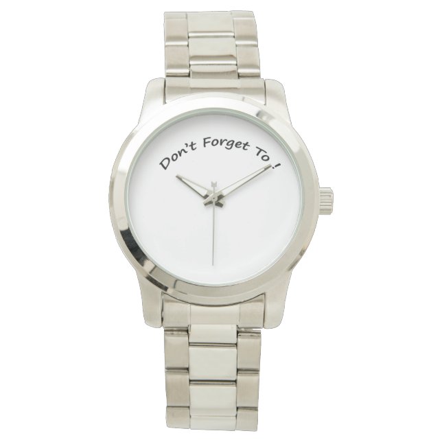 N'oubliez pas de - Montres Hommes. (devant)
