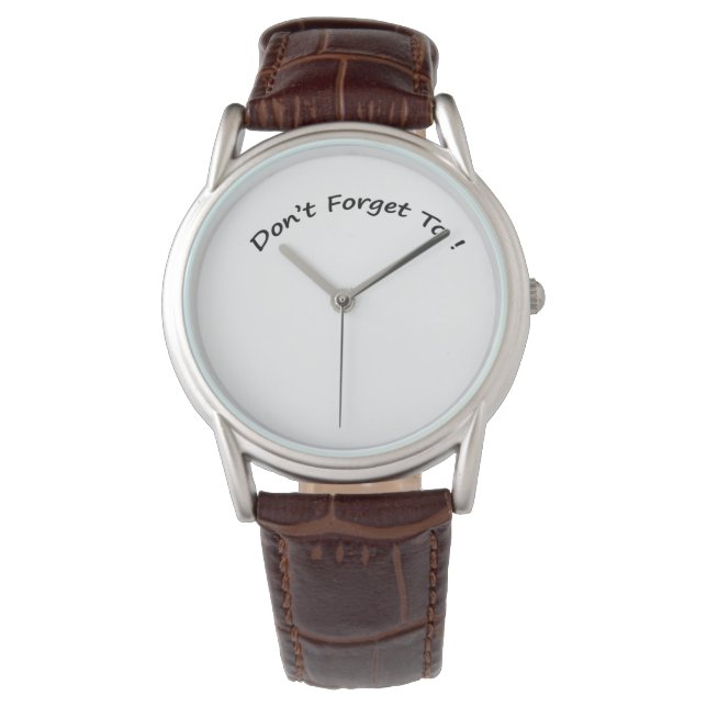 N'oubliez pas de - Montres Hommes. (devant)