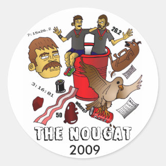 nougat12 copy, THE NOUGAT, 2009 Runder Aufkleber