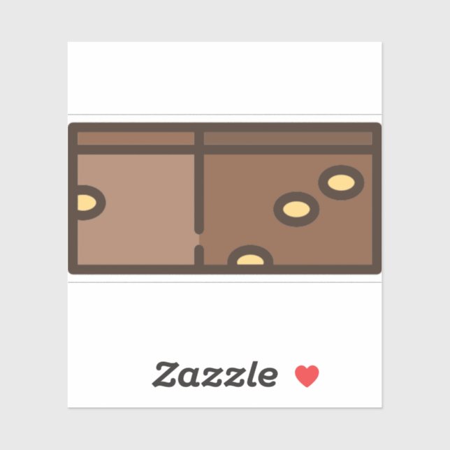 Nougat Aufkleber (Blatt)