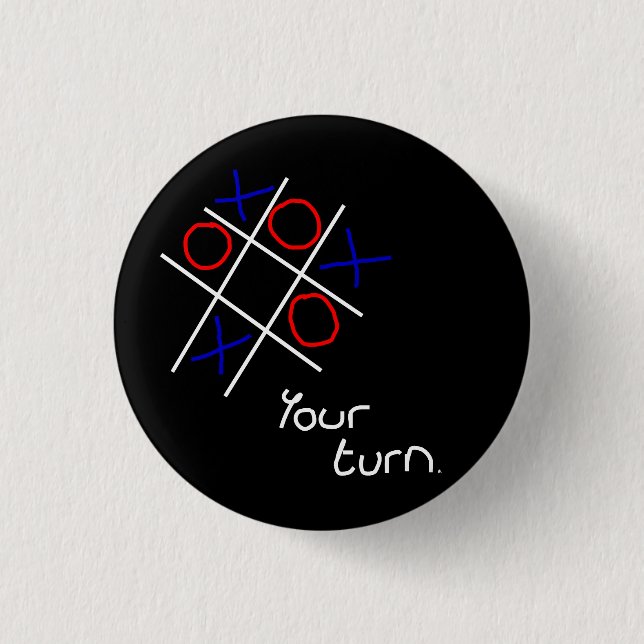 Noughts & Crosses (Tic-tac-toe) Button (Vorderseite)