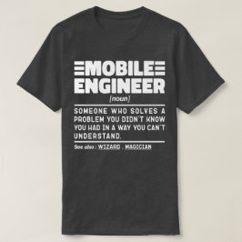 Noun-Fehlerbehebungsspezialist für Mobile Engineer T-Shirt