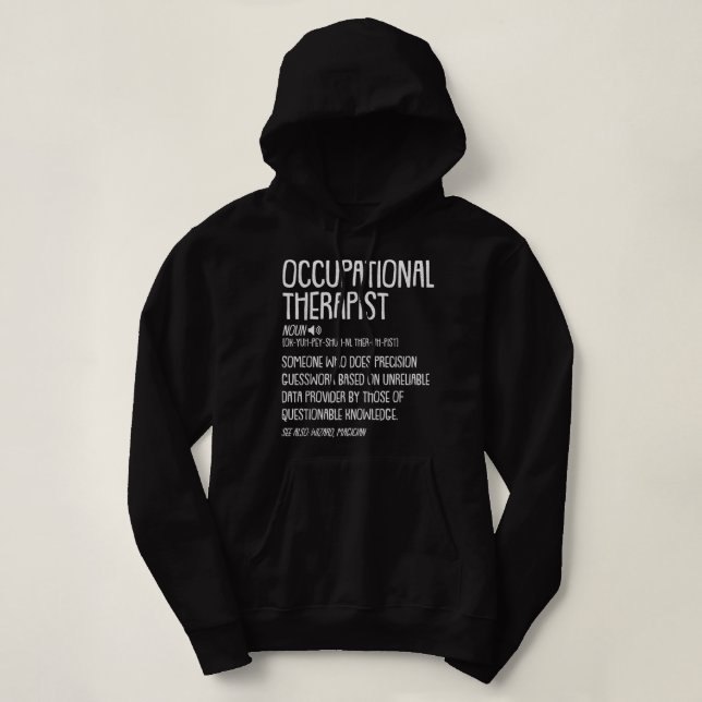 Noun Occupational Therapy Definition OT-A Therapie Hoodie (Design vorne)