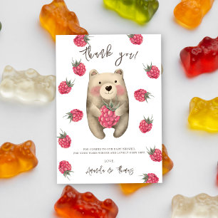 Noun ours en peluche avec des baies - merci