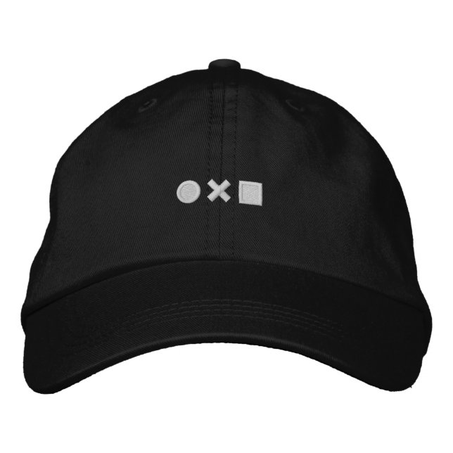 Noun Project Logo Cap Bestickte Baseballkappe (Vorderseite)