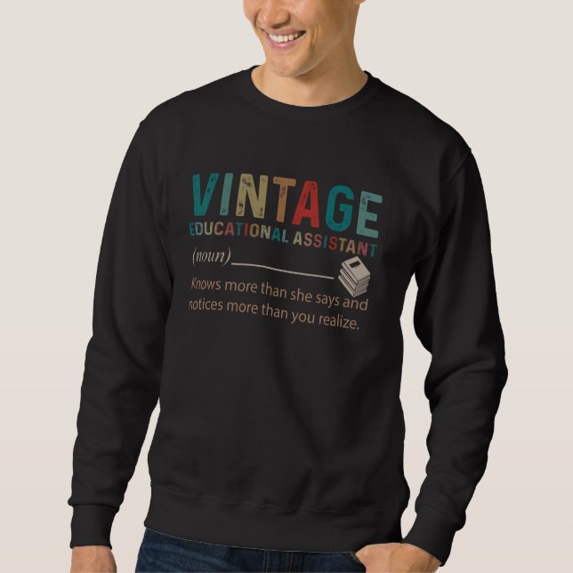 Noun Vintag Retro Style 60er Sweatshirt (Vorderseite)
