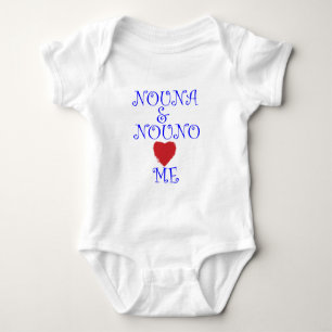 NOUNA UND NOUNO LIEBE ICH BABY STRAMPLER