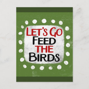 Nourrir La Carte Postale Oiseaux