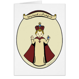 Nourrisson de carte de voeux de Novena de Prague