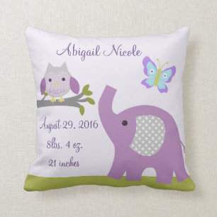 Nourrisson Dreamland Owl/Elephant Coussin Keepsaké