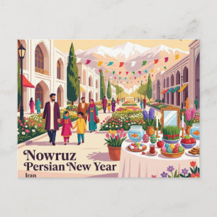 Nouruz persisches Neujahr Iran Postkarte