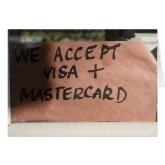 Nous acceptons le visa et le MasterCard
