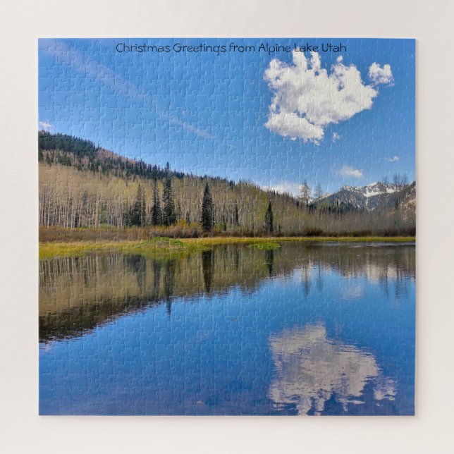 Nous aimons Alpine Lake Utah Jigsaw Puzzle (Vertical)