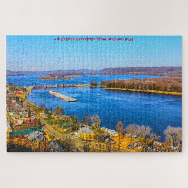 Nous aimons Bellevue Iowa. Jigsaw Puzzle (Horizontal)