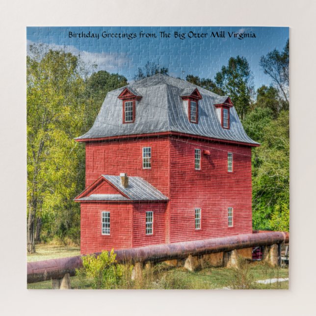 Nous aimons Big Otter Mill Virginia Jigsaw Puzzle (Vertical)