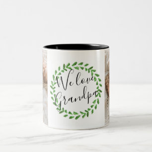 Nous aimons grand-père Photo Mug personnalisé
