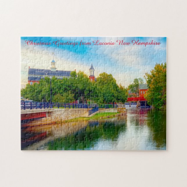 Nous aimons Laconia New Hampshire Jigsaw Puzzle (Horizontal)
