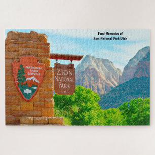 Nous aimons le parc national de Zion Utah Puzzle