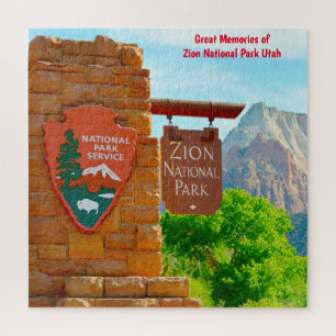 Nous aimons le parc national de Zion Utah Puzzle