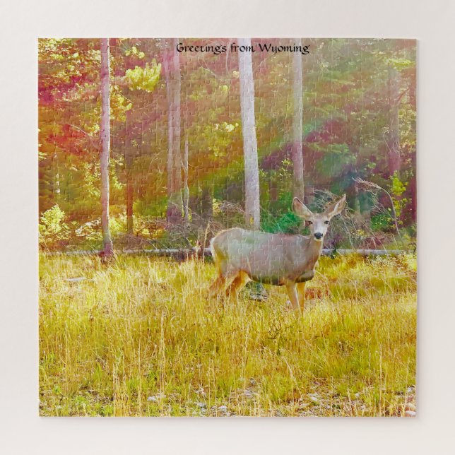 Nous Aimons Le Wyoming. Jigsaw Puzzle (Vertical)