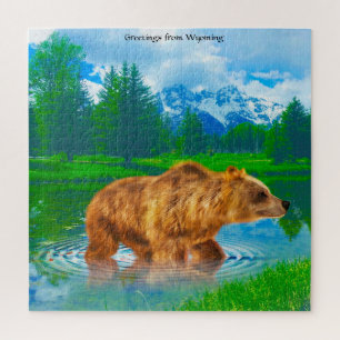 Nous aimons les ours bruns Wyoming. Puzzle
