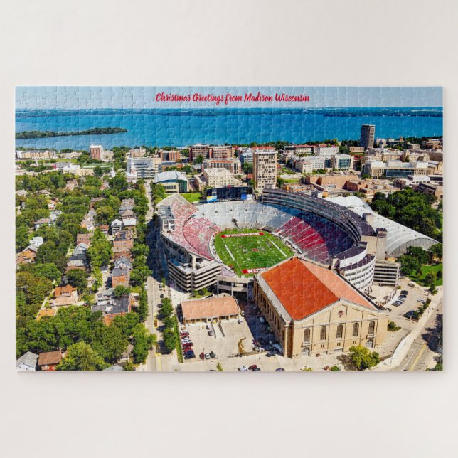 Nous aimons Madison Wisconsin. Jigsaw Puzzle (Horizontal)