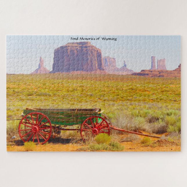 Nous aimons Monument Valley Wyoming. Jigsaw Puzzle (Horizontal)